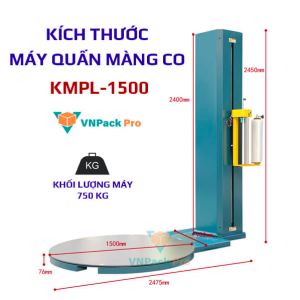 giá máy quấn màng pe KMPL1500