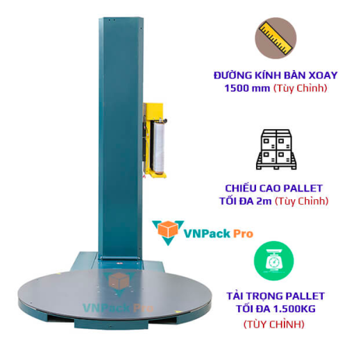 máy quấn màng co pallet KMPL1500A