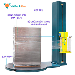 máy quấn màng pe pallet KMPL1500A