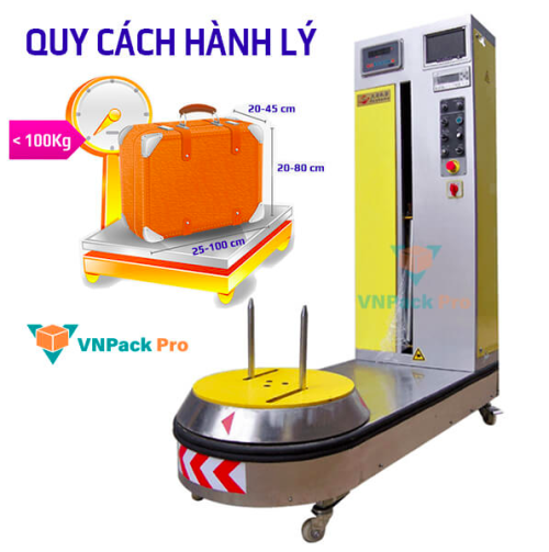 máy quấn màng pallet hành lý LP600F-L