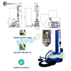 Robot quấn màng co pallet tự động ROBOPAC S6