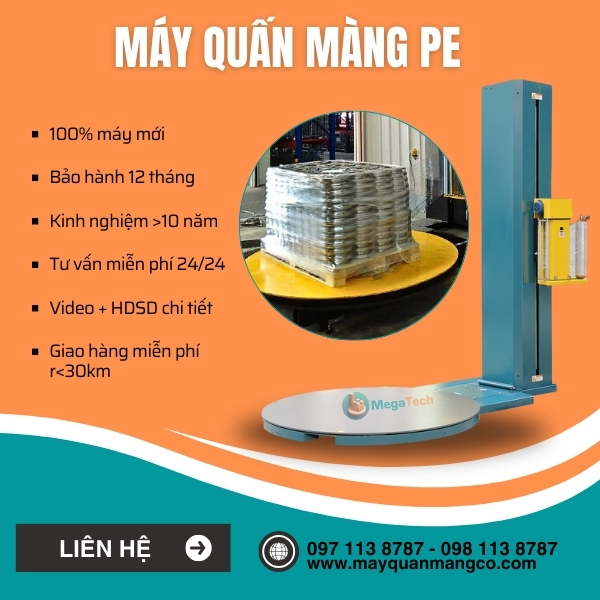 Máy quấn màng co chính hãng