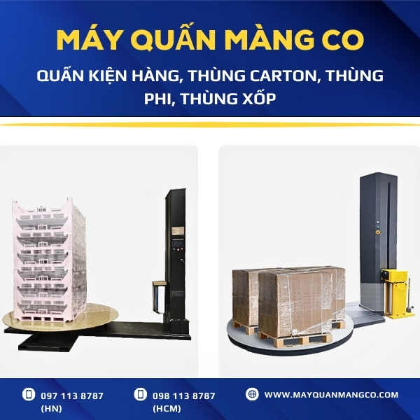 Máy quấn màng co chính hãng