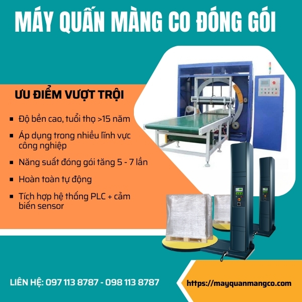 Ưu điểm máy quấn màng co MegaTech