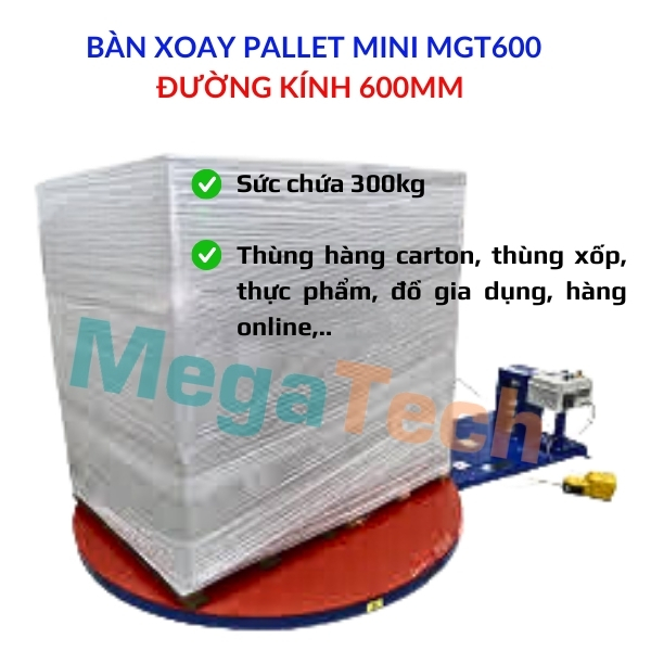 Bàn xoay pallet mini MGT600