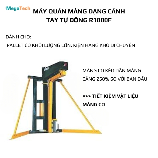 Máy quấn màng dạng cánh tay R1800F